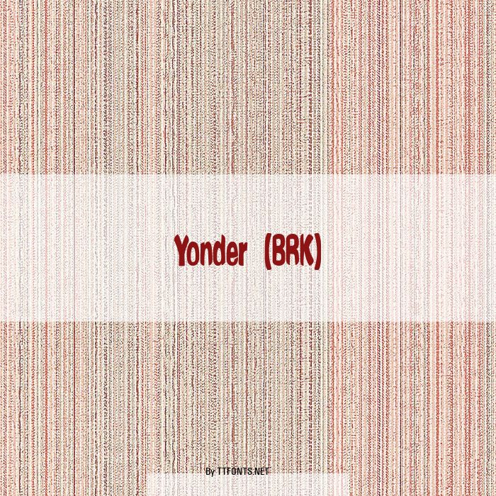 Yonder (BRK) example